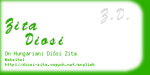 zita diosi business card
